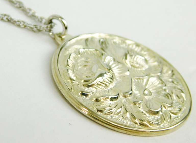Vintage S. Kirk & Sons Sterling Repousse Necklace