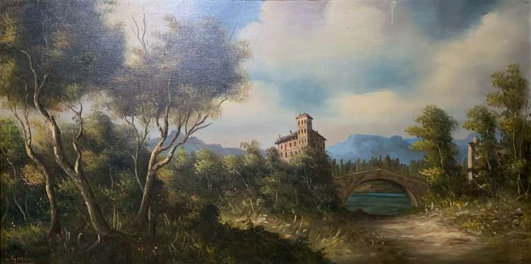 Renzo Gori Landscape Original Oil on Canvas