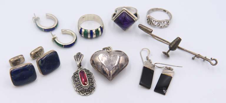 Vintage Group Lot of Sterling Silver Jewelry