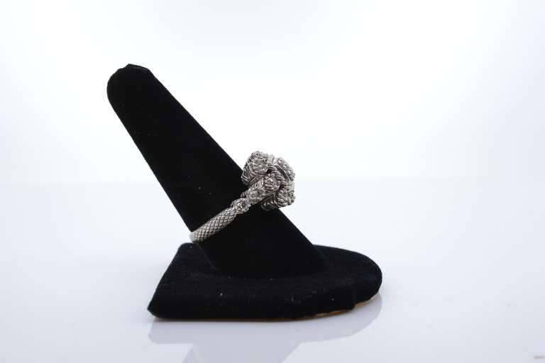 Detailed Silver And CZ Ring