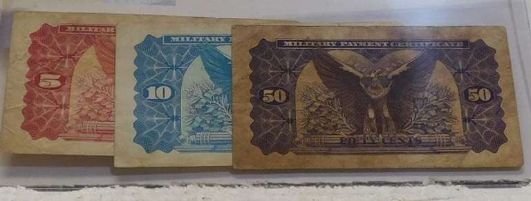 3 Notes: Mil Pmt Certs 5 & 10 & 50 cent, Ser 692
