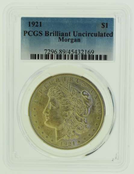1921 Morgan Dollar PCGS MS Brilliant Uncirculated