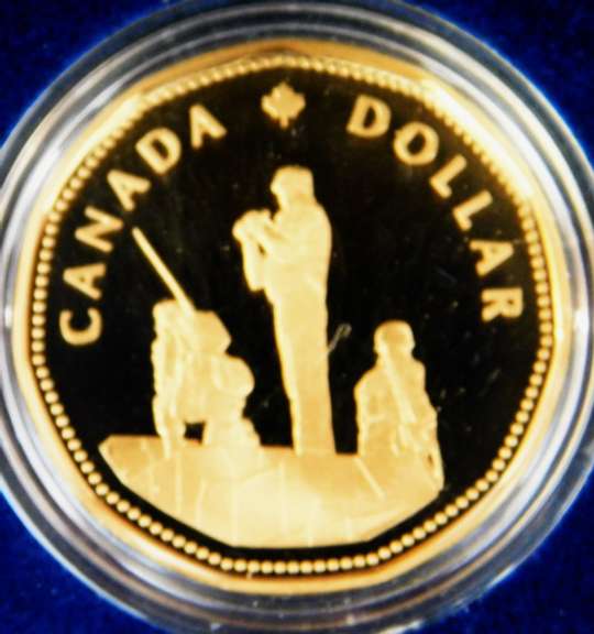 1995 Peacekeeping Proof Dollar Canadian Coin