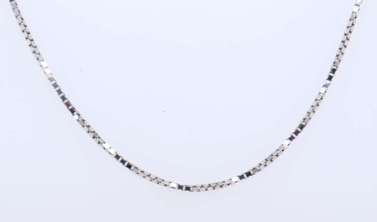 Italian Sterling Silver Box Chain Necklace