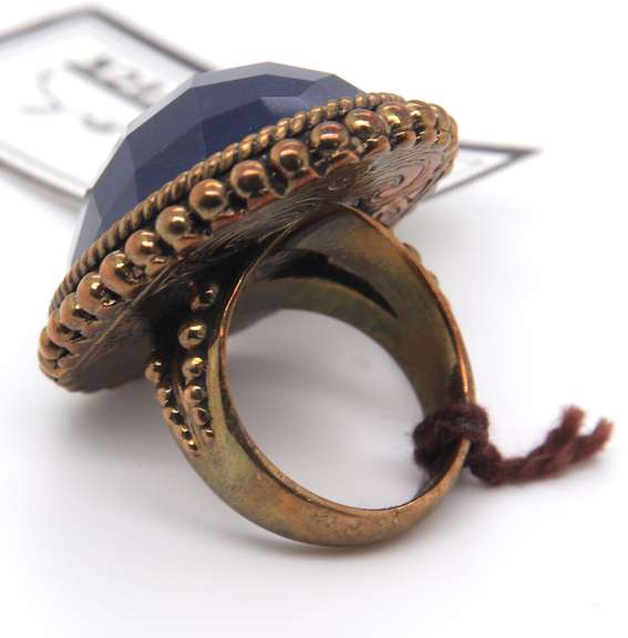 Stephen Dweck Blue Adventurine in Bronze Ring