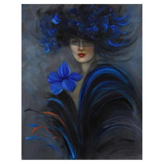 Original painting on canvas, hand signed Montesinos Original Untitled