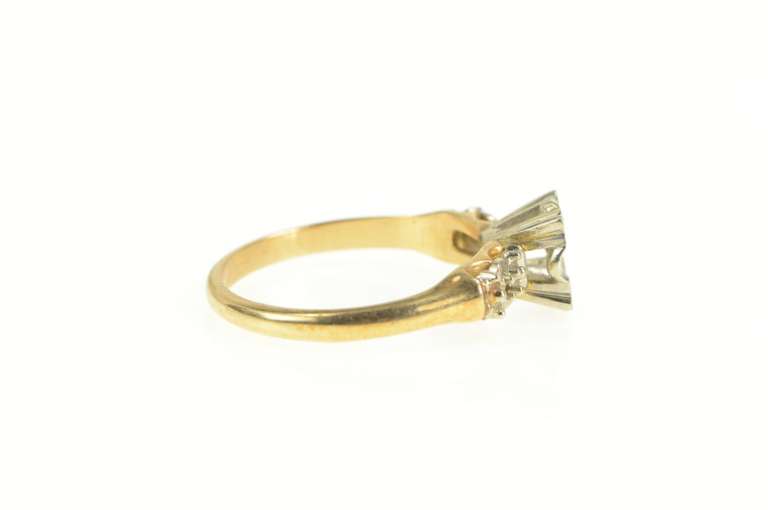 14K Yellow Gold Vintage NOS 1950's 5.0mm Engagement Setting Ring