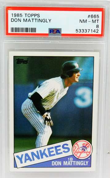 1985 Don Mattingly  Graded MT 8 Baseball Card