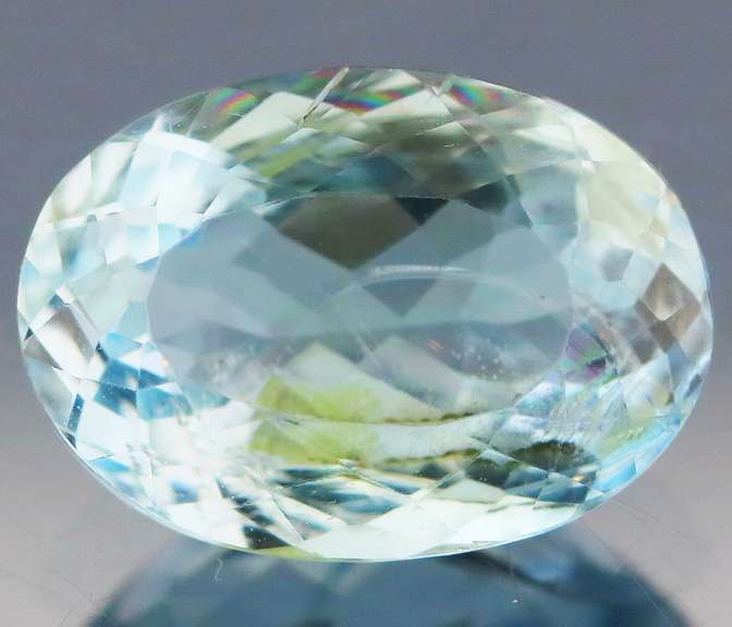 Sky blue! Unheated! 4.02ct Brazilian Aquamarine