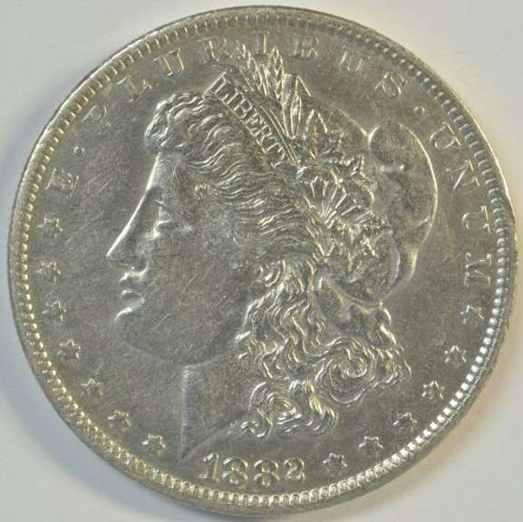 Scarce 1882-O/S Morgan Silver Dollar in AU