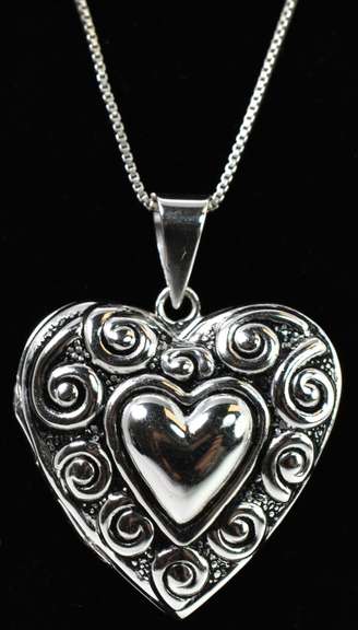 Silver Heart Locket