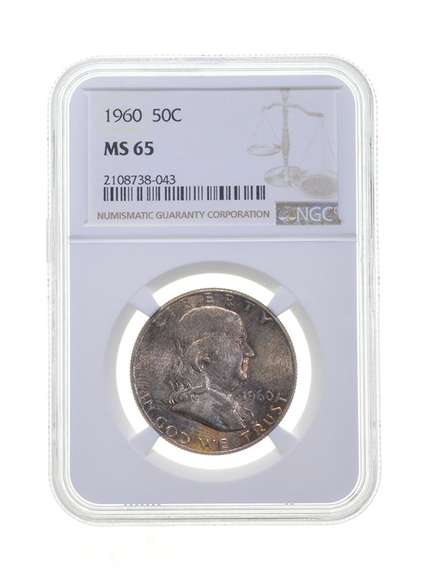MS65 1960 Franklin Half Dollar - Graded NGC