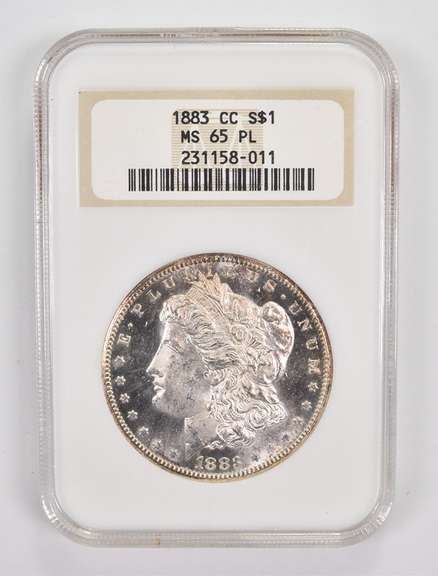 MS65 PL 1883-CC Morgan Silver Dollar - Graded NGC
