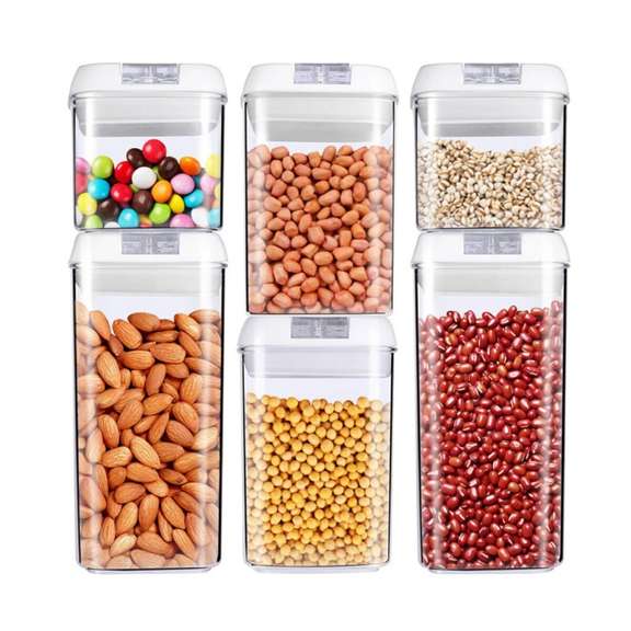 6pcs Airtight Refrigerator Food Container with Lock