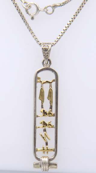 Vintage Sterling Silver Pendant on Chain