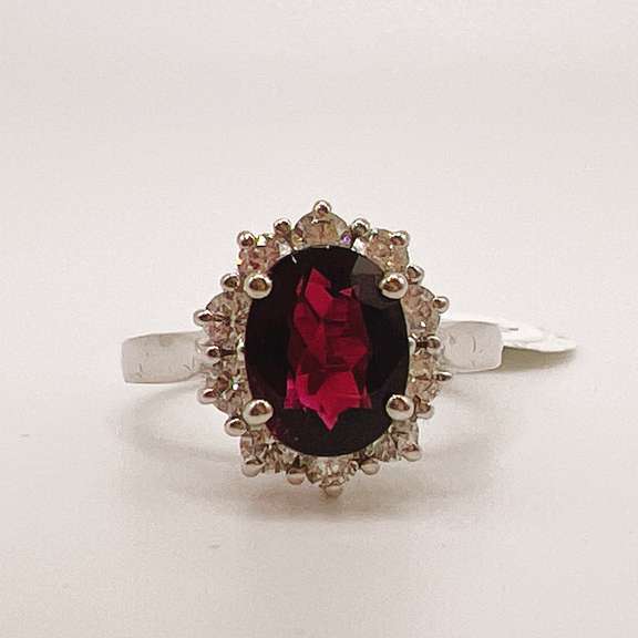 Stunning 14kt Gold, Pink Tourmaline, & Diamond Halo Ring