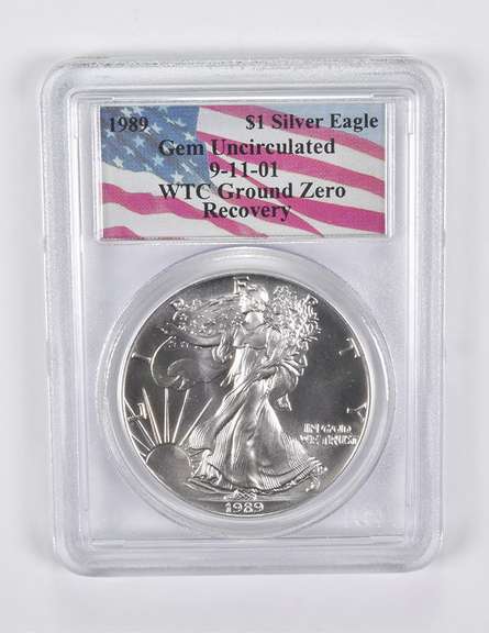 1989 American Silver Eagle WTC Ground Zero Recovery