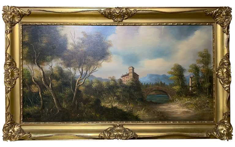 Renzo Gori Landscape Original Oil on Canvas