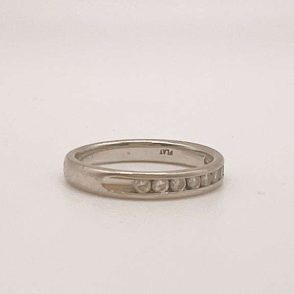 Platinum Diamond Band Ring