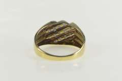 10K Yellow Gold 0.50 Ctw Diamond Squared Men's Statement Ring