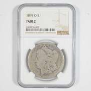FAIR 2 1891-O Morgan Silver Dollar - Graded NGC LOW BALL