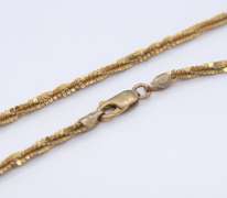 Vintage Sterling Silver Twisted Chain Necklace