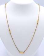 Gold Plated TDM Signed Long Necklace