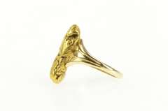 14K Yellow Gold Raw Textured Nugget Pebble 14k Cluster Ring