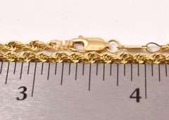 Marvelous Rope Chain Bracelet in 14K Yellow Gold