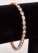 Incredible CZ Tennis Bracelet in 14K Rose old