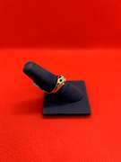 ELEGANT LADIES 14K YELLOW GOLD RING WITH 0.50 CARAT CENTER STONE