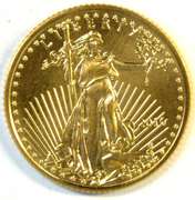 Pristine-perfect Super Gem BU 2016 $5 American Gold Eagle coin