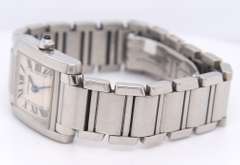 Ladies Cartier Tank Stainless Steel Watch