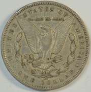 High grade 1890-CC Morgan Silver Dollar. Sharp circ