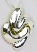 Big Mexico Sterling Pin/Pendant with Chain