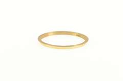 14K Yellow Gold 1.3mm Grooved Vintage NOS 1950's Band Ring