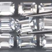 Superb 11.09ct UNHEATED diamond white Topaz set