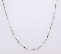 Italian Sterling Silver Box Chain Necklace