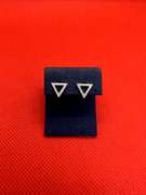 14K WHITE GOLD PUSH BACK EARRINGS WITH 0.12 CARAT OF DIAMOND