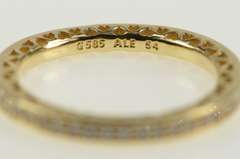 14K Yellow Gold Pandora Radiant Hearts Of Enamel Designer Ring