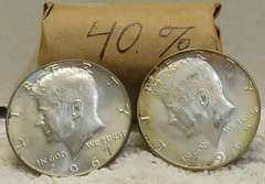 Roll (20): 40% Silver Kennedy Hfs.