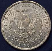 1879 Morgan Silver Dollar, AU.