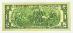 1976 First Day Issue Bicentennial UNC $2 Dollar Bill With Cancellation Stamp
