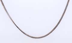 Vintage Sterling Silver Rolo Chain Necklace