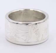Sterling Silver Dollar Coin Ring