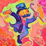 Mr. Monopoly Pop Painting