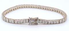 2 Lot of Sterling Silver Cubic Zirconia Tennis Bracelet
