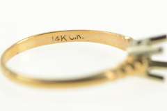 14K Yellow Gold Vintage NOS 1950's Setting 4.5mm Engagement Ring