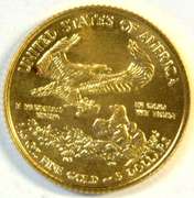 Pristine-perfect Super Gem BU 2016 $5 American Gold Eagle coin