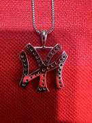 14K WHITE GOLD AND DIAMONDS NEW YORK YANKEES PENDANT 